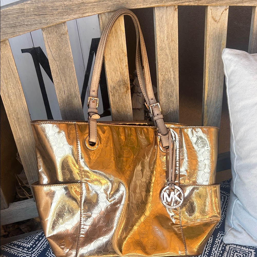 Michael Kors Shimmering Gold Tote